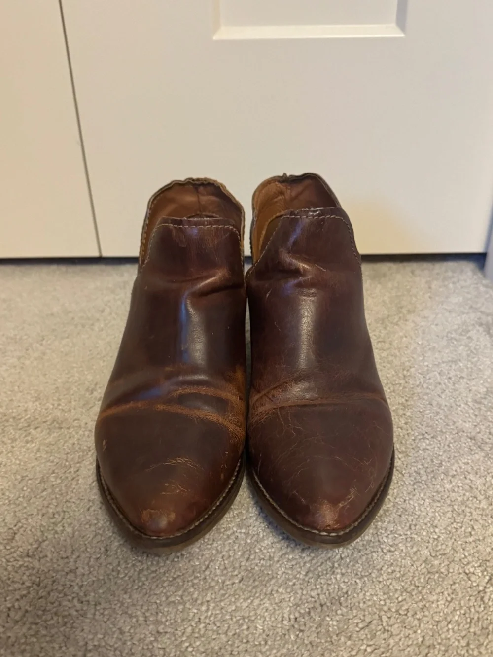 Steve Madden Leather Womens shoe booties